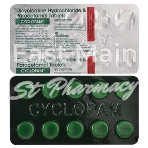 dicyclomine + paracetamol without prescription