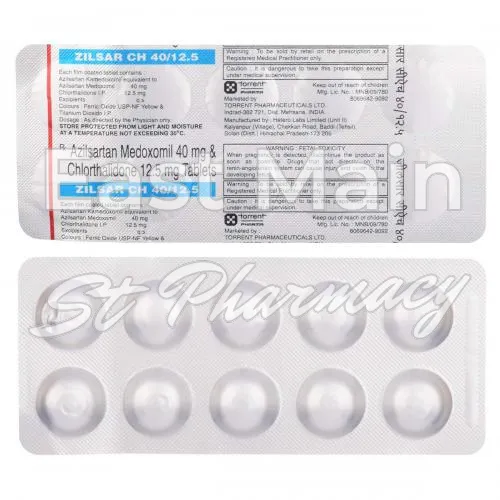 azilsartan medoxomil + chlorthalidone without prescription